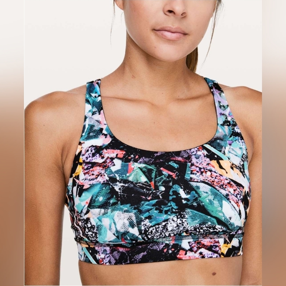 Lululemon Energy BraColor Crush Multi SIZE 6